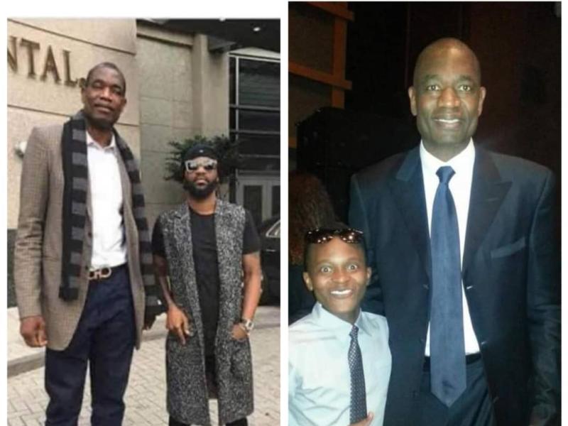 Mutombo Dikembe avec Fally Ipupa et Innoss'b.