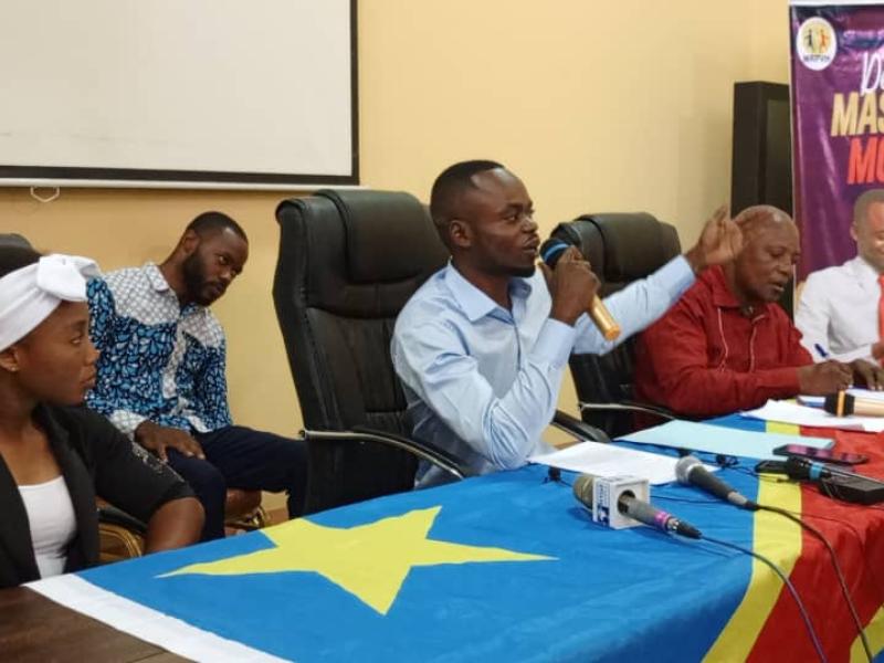 Le président du MRPVH, Dexcy Masena