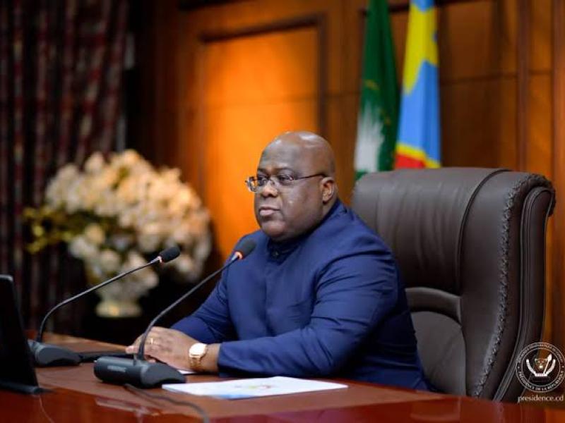 Le Président F.A. Tshisekedi, lors d'une réunion de Conseil des Ministres