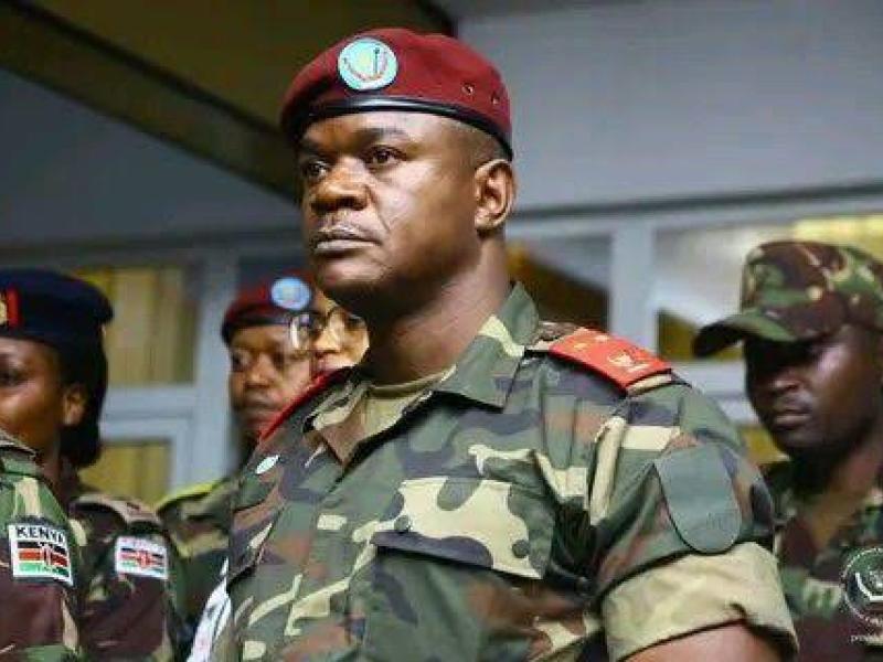 Le Général-Major Chico Tshitambwe, lors d'une réunion de sécurité conjointe avec les forces de l'EAC. [Photo d'illustration]