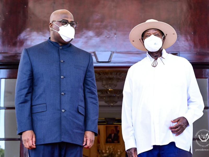 Félix Tshisekedi et Yoweri Museveni