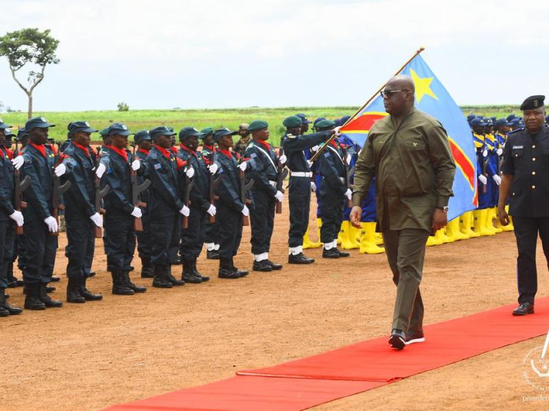 Le chef de l'État Félix Tshisekedi à la Cité Kanyama Kasese dans le Haut- Lomami