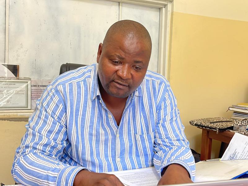 Tuver Wundi, directeur provincial de la RTNC Nord-Kivu et représentant de JED 