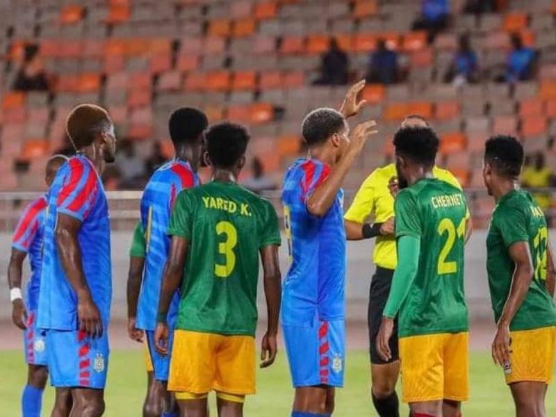 Les joueurs de la RDC et ceux de l'Éthiopie, lors d'une rencontre disputée à Dar es Salam. [Photo d'illustration]