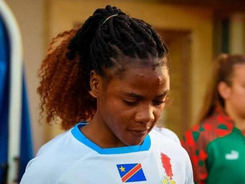 Marlène Yav Kasav sous les couleurs de la RDC. 