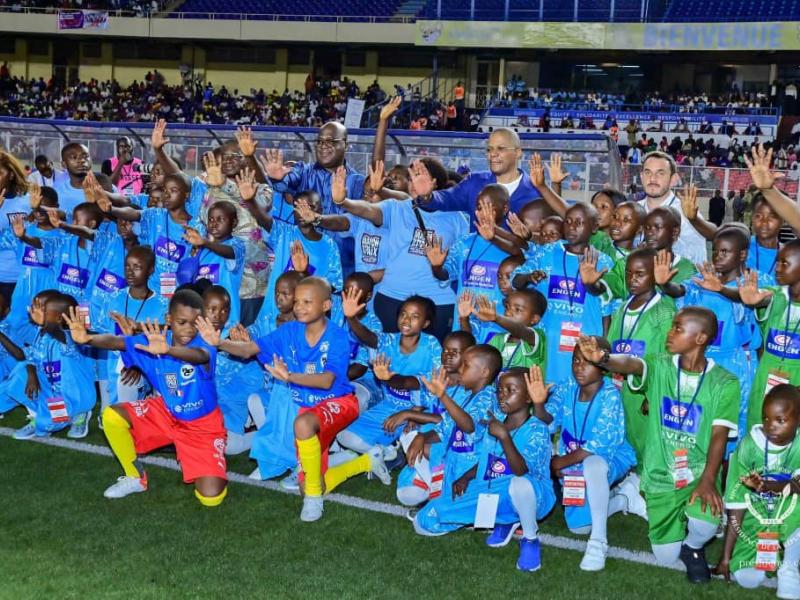 Le chef de l'État Félix Tshisekedi après le match pour la paix organisé mardi 03 décembre au Stade des martyrs