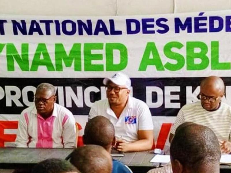 Les médecins membres du Synamed en pleine déclaration