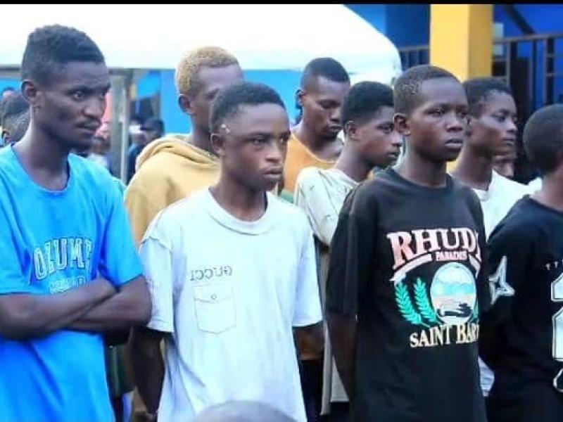 Quelques "Kuluna" condamnés à 20 ans de servitude pénale par le tribunal militaire de Garnison de Kinshasa Matete