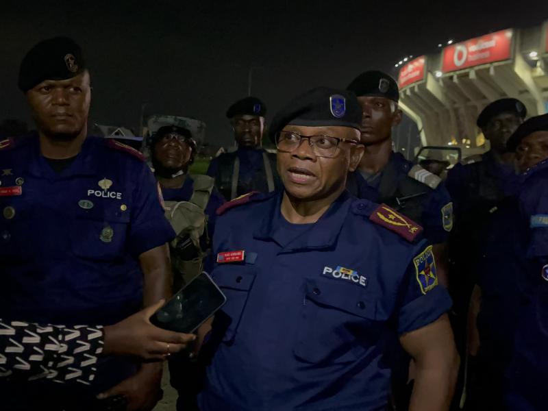 Le commandant de la Police ville de Kinshasa, le commissaire divisionnaire adjoint Blaise Kilimbalimba