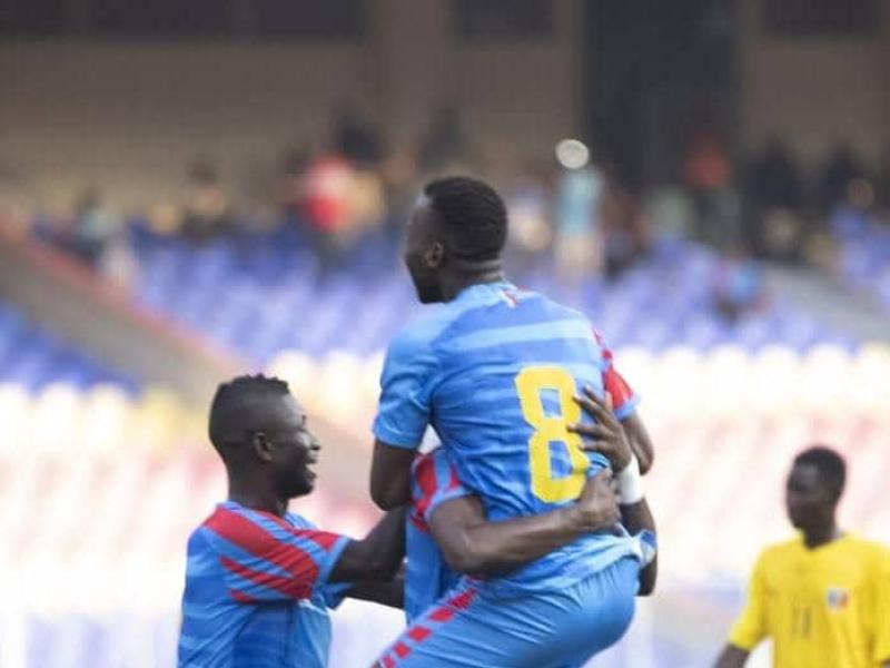 Les Léopards locaux en pleine célébration d'un but, au Stade des Martyrs. [Photo d'illustration]