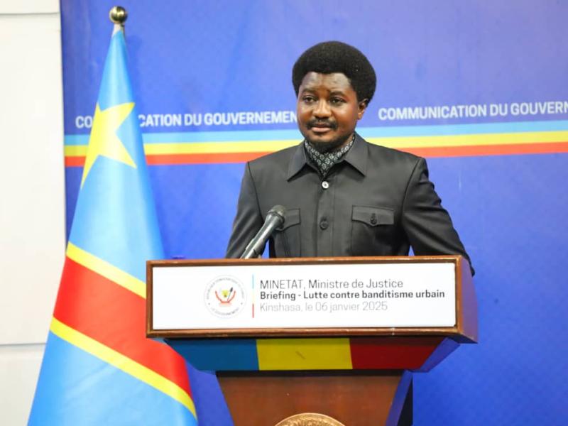 Le ministre d'État, ministre de la justice Constant Mutamba