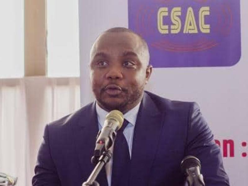 Le président du CSAC Christian BOSEMBE