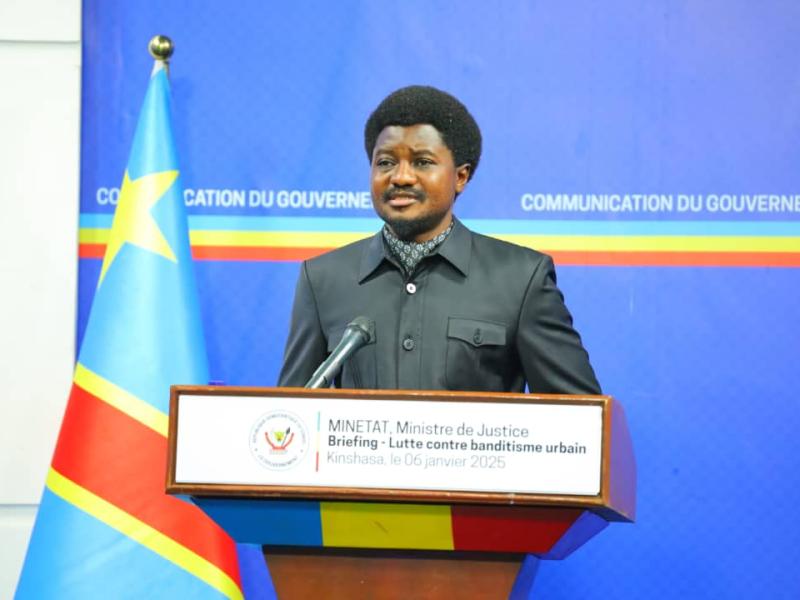 Le ministre d'État, ministre de la justice Constant Mutamba