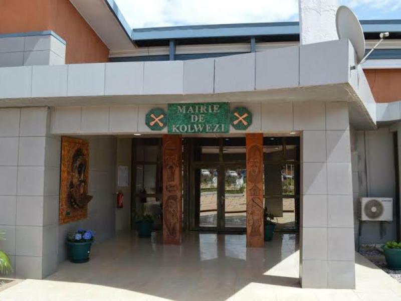 Le bâtiment afministratif de la Mairie de Kolwezi
