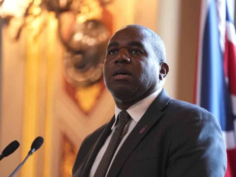 Le ministre britannique des affaires étrangères David Lammy