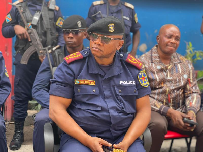 Le Commissaire provincial de la Police ville province de Kinshasa, Blaise Kilimbalimba