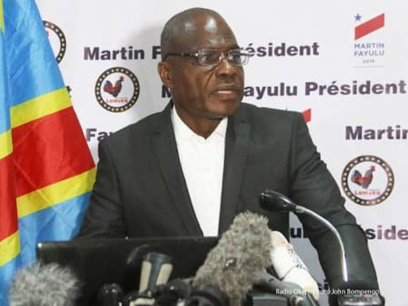 L'opposant congolais Martin Fayulu
