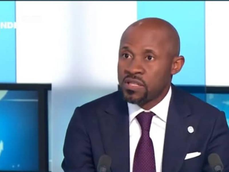 Le ministre Patrick Muyaya sur TV5MONDE.