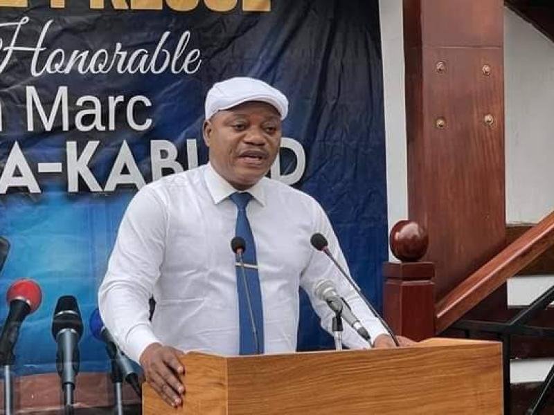 L'opposant congolais Jean-Marc Kabund, président de l'Alliance pour le changement
