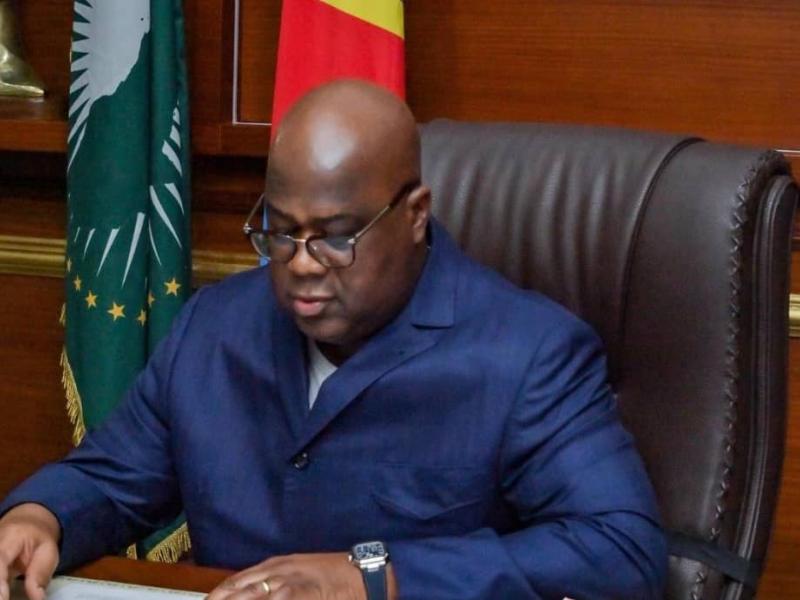 Le chef de l'État Félix Tshisekedi