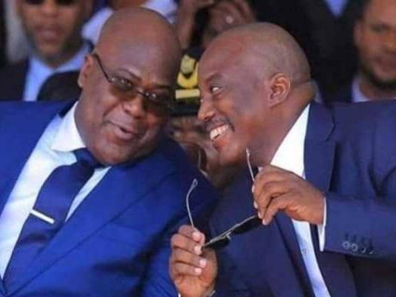 Félix Tshisekedi et Joseph Kabila lors de la première passation pacifique du pouvoir en RDC, le 24 janvier 2019 [photo d’illustration]