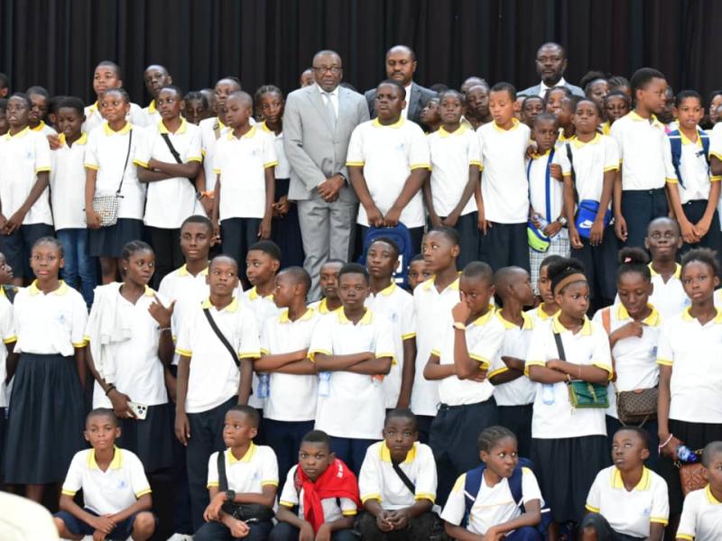Les élèves du Complexe scolaire Saint François de Sales reçu au siège de l'Assemblée nationale, vendredi 28 mars 2025