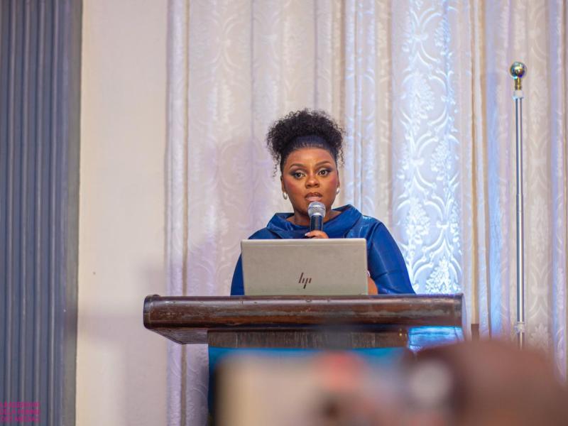 Grâce Shako, journaliste et coordonnatrice de LFM-Leadership de la Femme des Médias