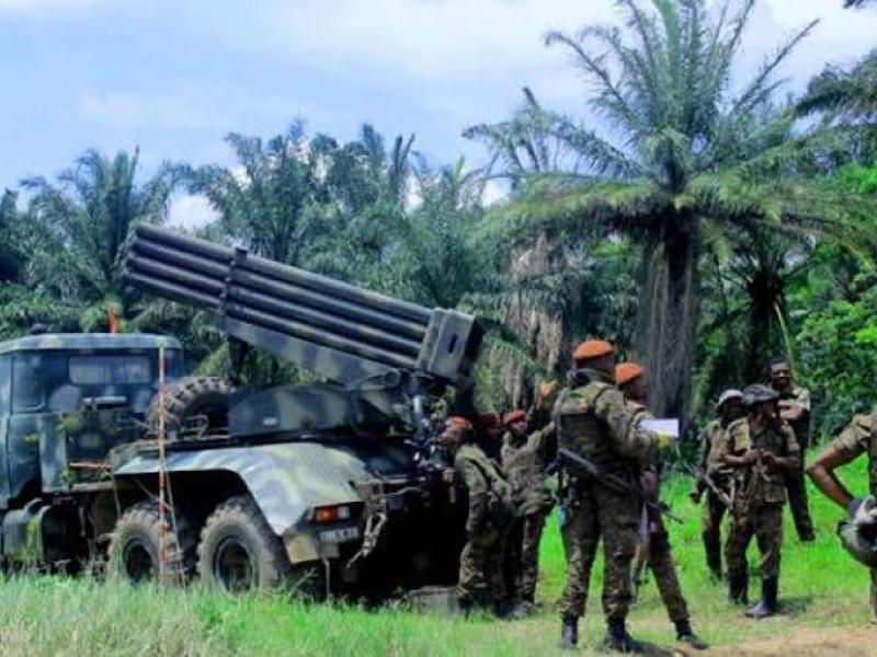 Un groupe des éléments FARDC en pleine opération dans le Nord-Kivu