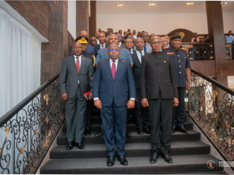 La délégation de la RDC et du Burundi pour une deuxième commission mixte, à Kinshasa, dimanche 27 avril 2025