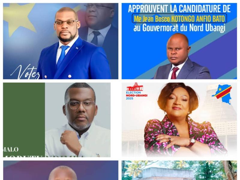 Les candidats aux élections de gouverneurs dans la province du Nord-Ubangi [photo d’illustration]