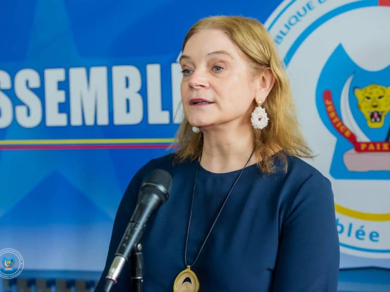 L' ambassadrice hollandaise en RDC après son échange avec le président de l' Assemblée nationale