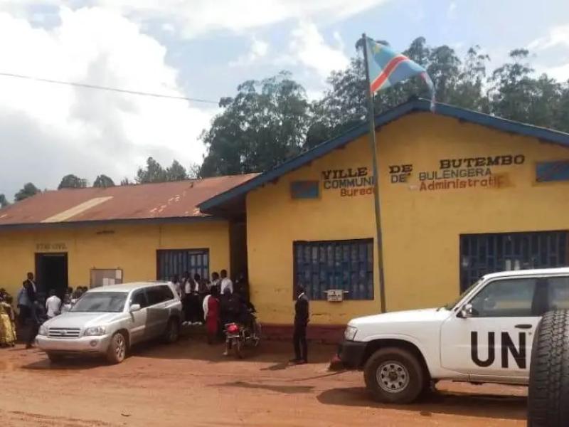 Bureau administratif de la Commune de Bulengera dans la ville de Butembo au Nord-Kivu [photo administratif]