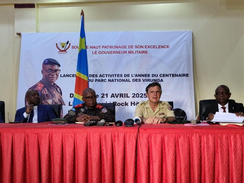 Lancement des activités du centenaire du PNVi par le gouverneur du Nord-Kivu en présence du président de l’Assemblée provinciale et Emmanuel de Merode