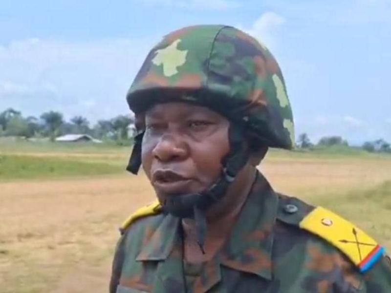 Le major Nestor Mavudisa, porte-parole de la 3ème zone de défense des FARDC