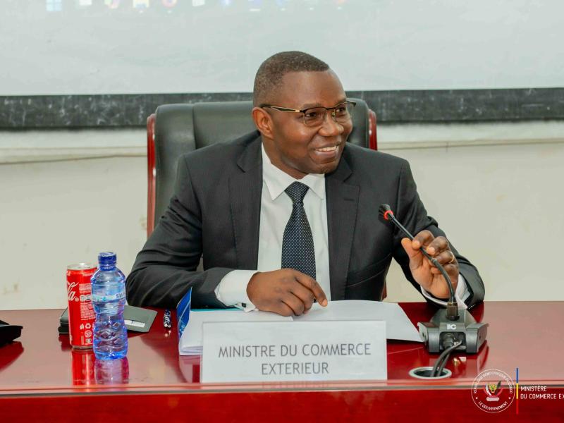 Julien Paluku Kahongya,  ministre du Commerce extérieur en RDC