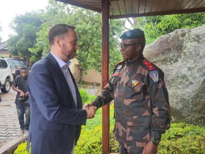 Le diplomate belge Maxime Prévôt reçu à Beni par le gouverneur militaire Kakule Somo Evariste