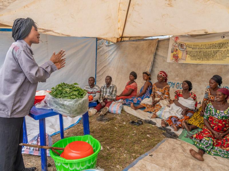 Des retournés formés en art culinaire par PAM dans le territoire de Rutshuru