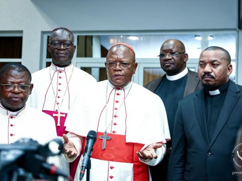 Les évêques catholiques et protestants à l'issue d'une rencontre avec le président de la République [ Photo d'illustration]