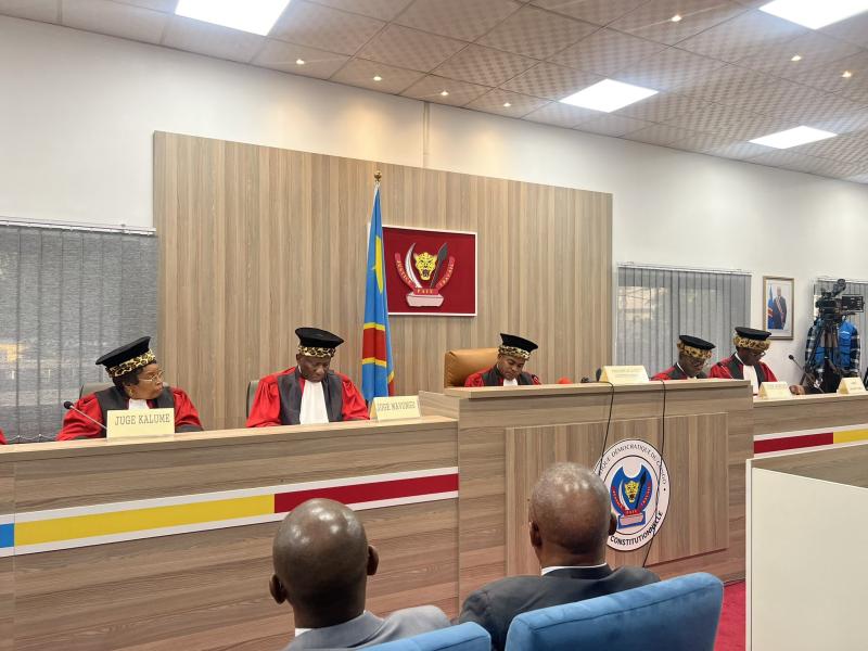 L'audience à la cour constitutionnelle en RDC [ Photo d'illustration]