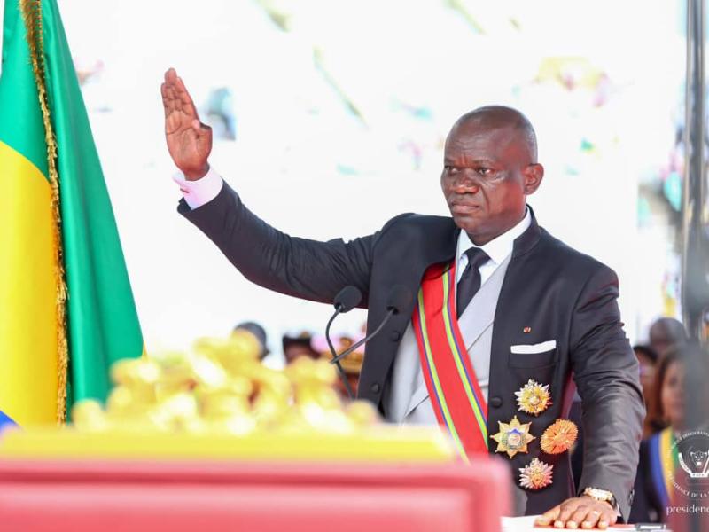 Brice Clotaire Oligui Nguema investi Président du Gabon