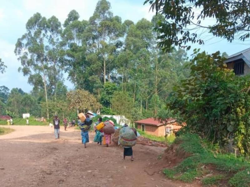 Retour des populations déplacées  à Kaheku après le retrait des miliciens UPLC [photo d’illustration]