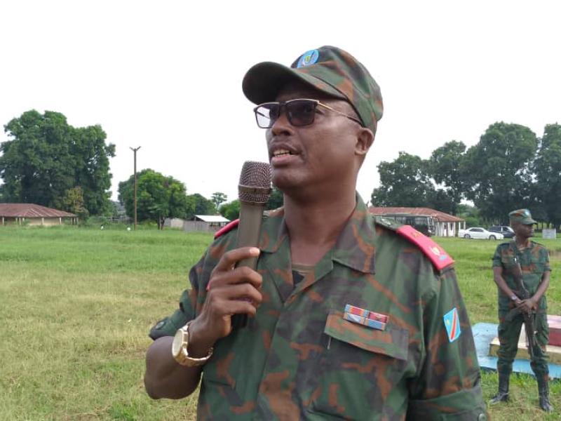 Le général-major Jonas Padiri Muhizi, commandant de la 11e Région militaire