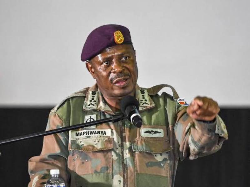 Le chef d'état-major de l'armée sud-africaines, le général Rudzani Maphwanya [photo d'illustration]