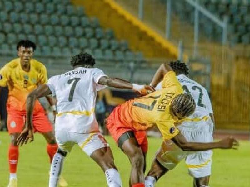 Les Léopards U20 en duel avec les Blacks Stars du Ghana lors de la CAN U20 à Suez. [Photo d'illustration]