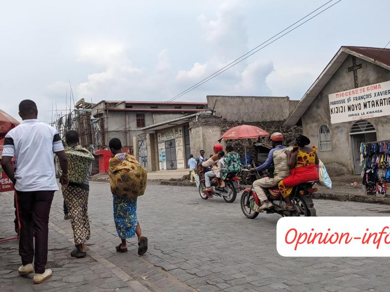 Axe routier entrée CAJED au quartier Ndosho dans la ville de Goma [photo d’illustration]