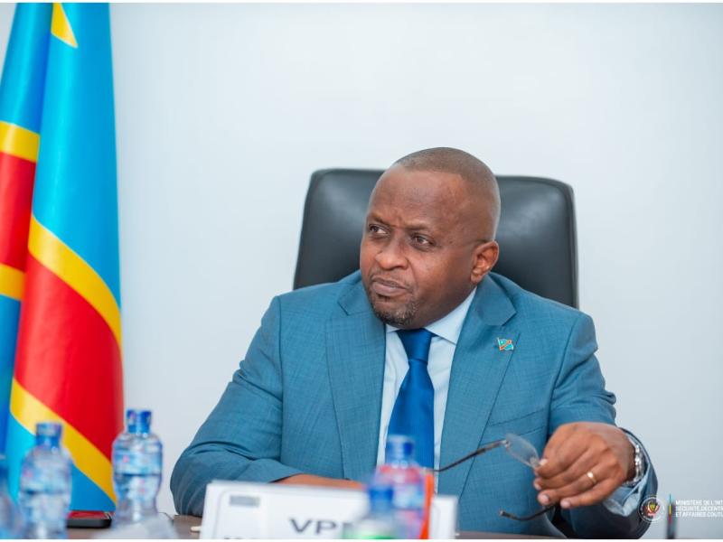 Jacquemain Shabani Lukoo VPM de l’Intérieur, Sécurité, Décentralisation et Affaires coutumières en RDC