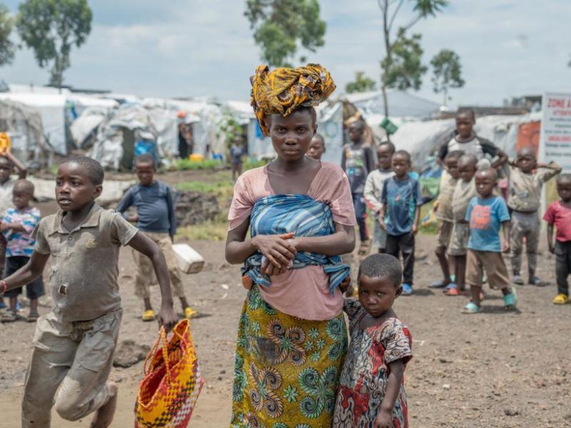 Des déplacés dans camp au nord-kivu [photo d'illustration]