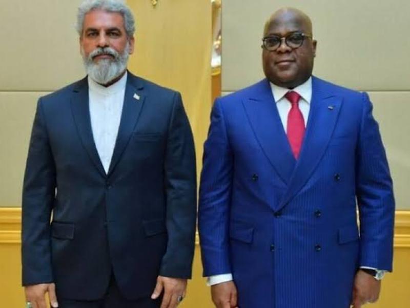 Le président Félix Tahisekedi et l'Ambassadeur d'Iran à Kinshasa, Amir Hosseini [photo d'illustration]