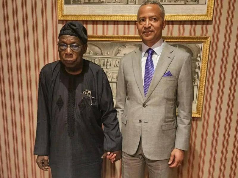 Olusegun Obasanjo rencontre Moïse Katumbi à Bruxelles
