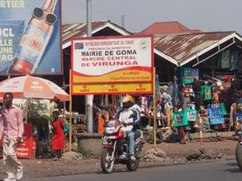 Vue du marché central de Virunga dans la ville de Goma [photo d’illustration]